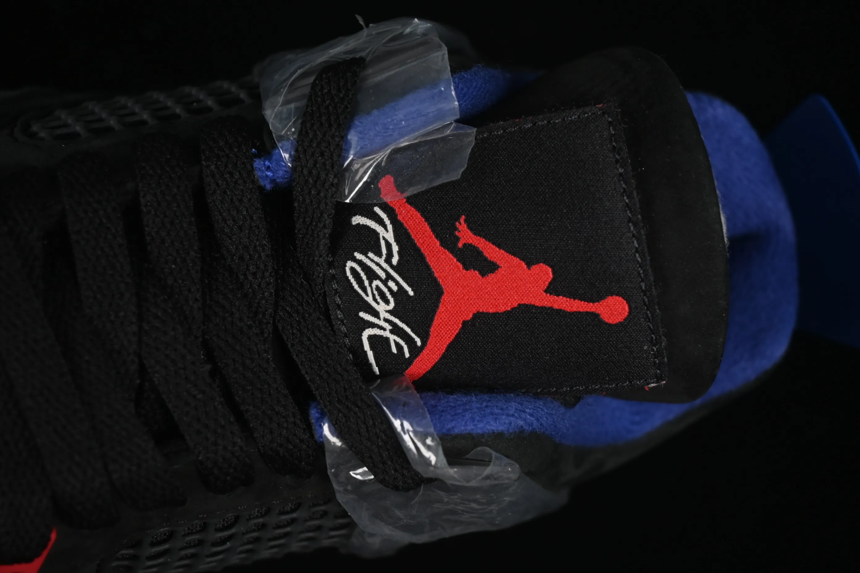 All categories Air Jordan Jordan series basketball shoes Air Jordan 4 OG version Air Jordan 4 Retro "Lase" AJ4 Joe 4 black gray blue color FV5029-003